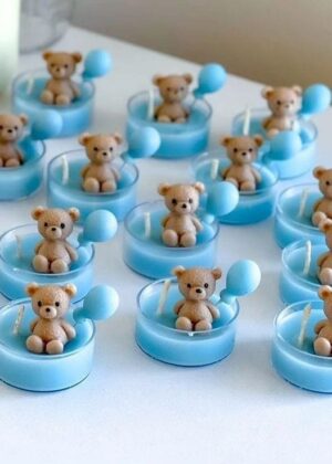 Mini bear scented candle