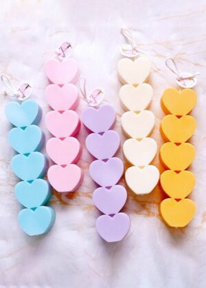 5 Heart stick candle