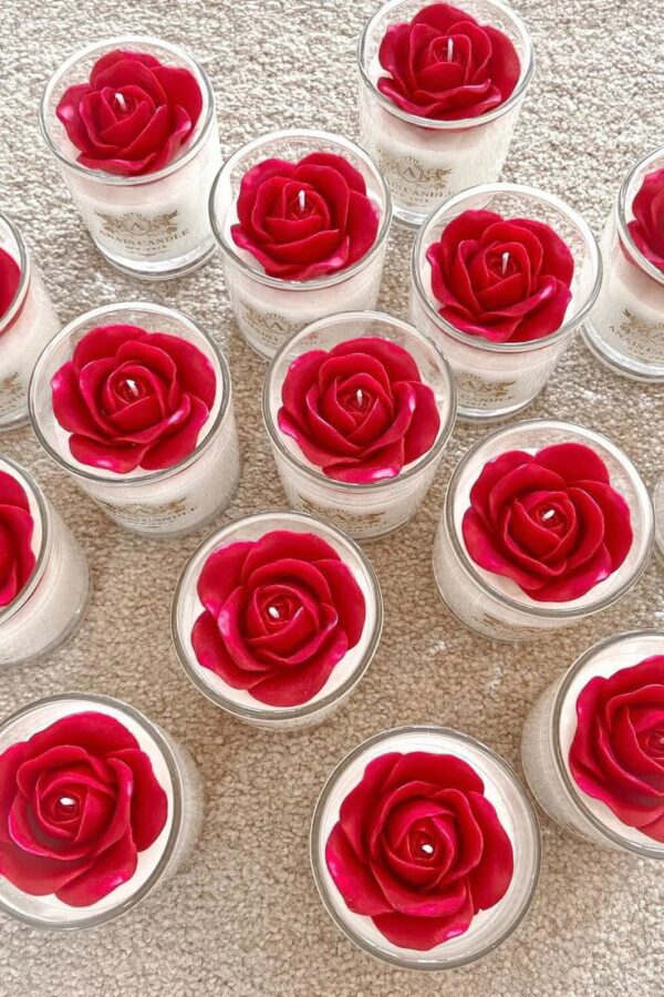 Rose candle