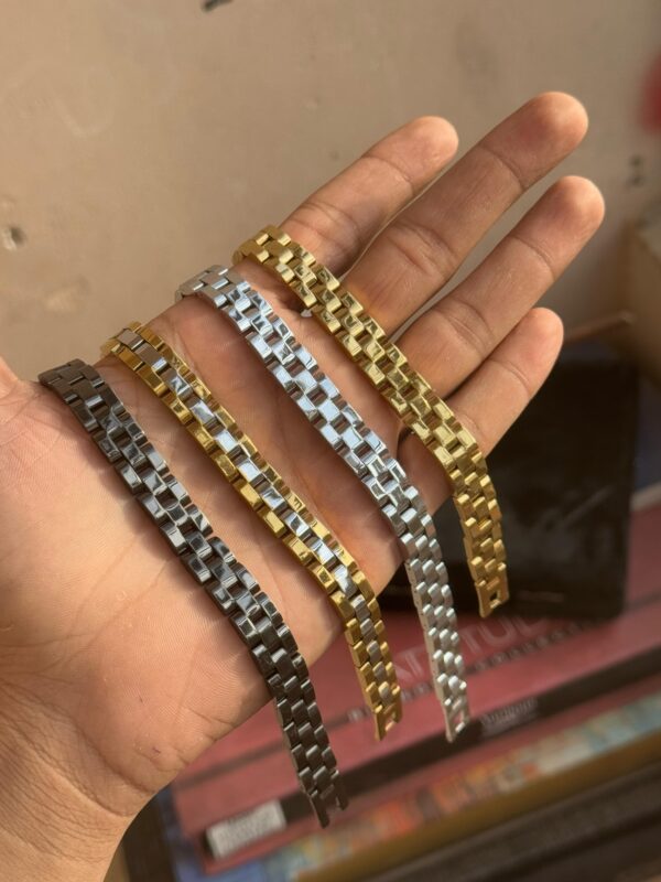 Stainless Steel Rolex Trending Bracelet - Image 4