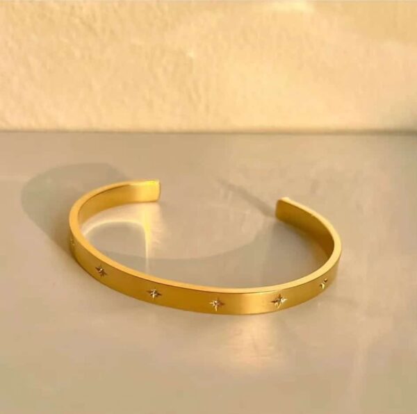Stainless Steel Luxury Zirconic Bangle - Image 3