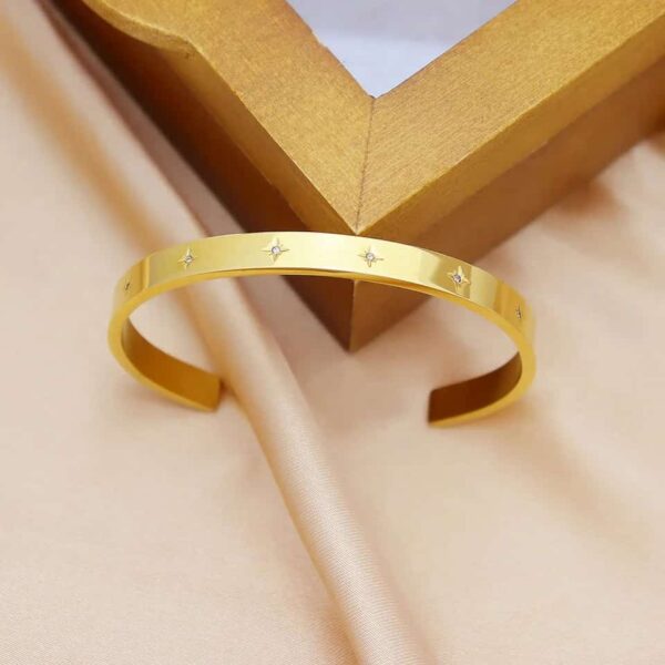 Stainless Steel Luxury Zirconic Bangle - Image 2