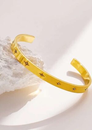 Stainless Steel Luxury Zirconic Bangle