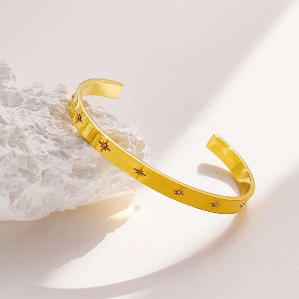 Stainless Steel Luxury Zirconic Bangle
