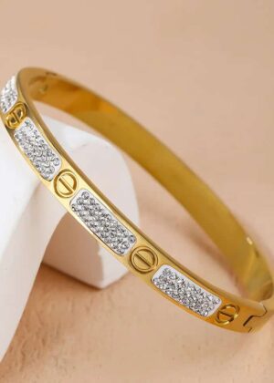 Cartier Clover Fancy Stainless Zircon Bracelet