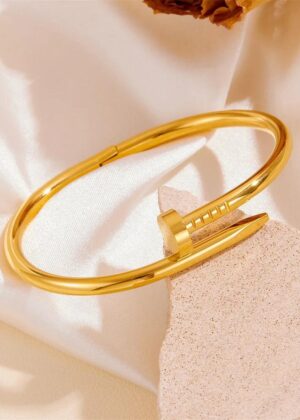 Stainless Steel Nail Openable Bangle