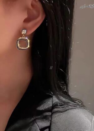 Square Stone Earrings – Elegant & Stylish
