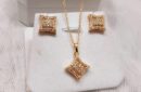Zircon 2-Piece Chain Locket Set