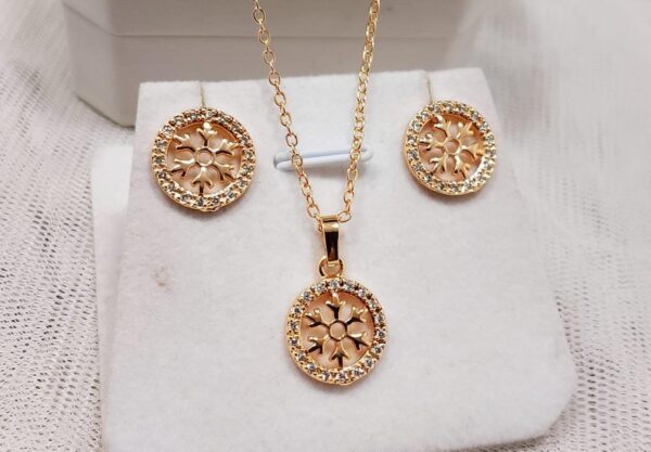 Zircon 2-Piece Chain Locket Set - Image 3