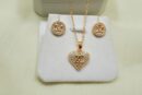 Zircon 2-Piece Chain Locket Set