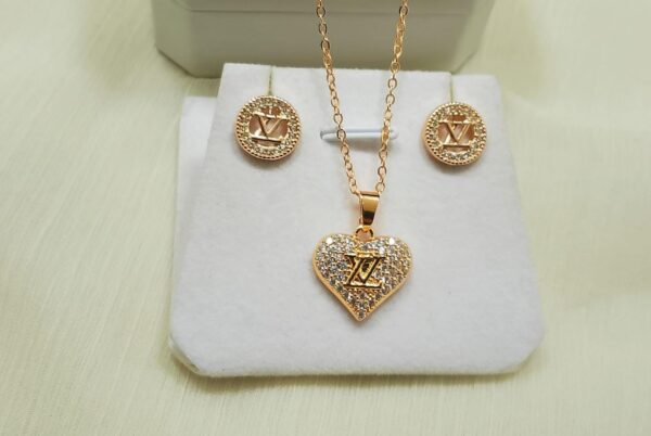 Zircon 2-Piece Chain Locket Set - Image 2