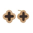 Zaekoon Clover Necklace & Earrings Set – Gold-Plated Elegance
